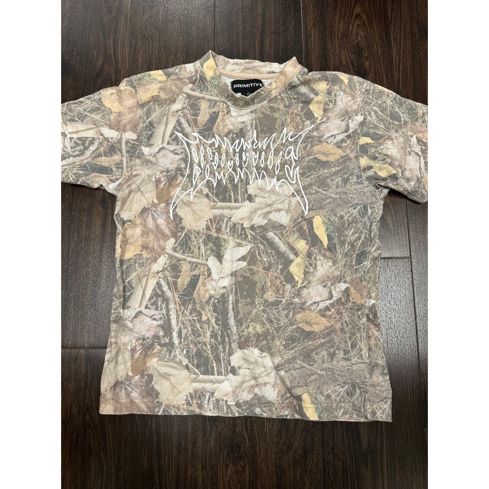 Primitive Skateboarding "Threat" Metal Logo Camo Tee
